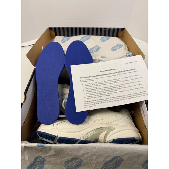 Dr Comfort White Leather Orthopedic Shoes for Custom Insoles Walking Women's 9 W - Picture 16 of 17